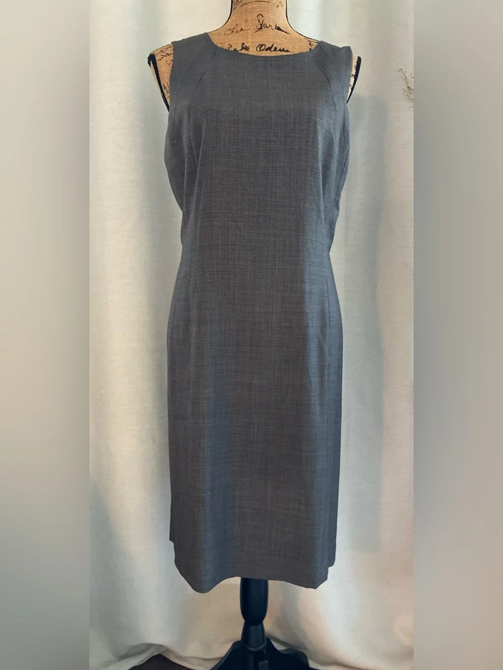 Lafayette 148 New York Charcoal Sheath Dress
